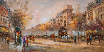 Landscape of Paris, by Antoine Blanchard "A view of the Porte de Saint Denis" (Painting As A Gift For Any Occa). Vevers Christina