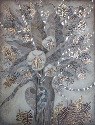 Silver Blues (Decorative Plant Elements). Mishuta Elena