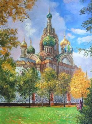 St. Petersburg. View of the Church of the Resurrection of Christ on Blood. Vlodarchik Andjei