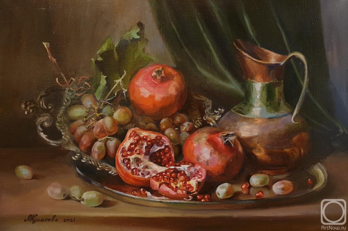 Kulakova Aleksandra. Fruits on the tray