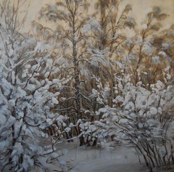 Painting Snow in april-time. Dobrovolskaya Gayane
