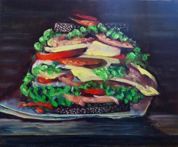 Sandwich (Oil Painting For The Kitchen). Lazareva Olga