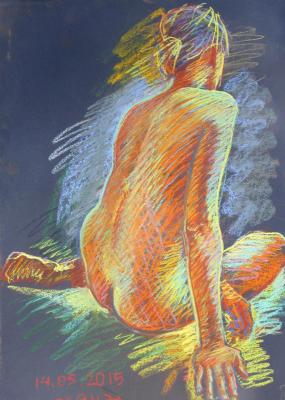 Painting Nude from the back - 2. Dobrovolskaya Gayane