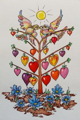 Happy Valentine's Day! (Naive Art). Dobrovolskaya Gayane