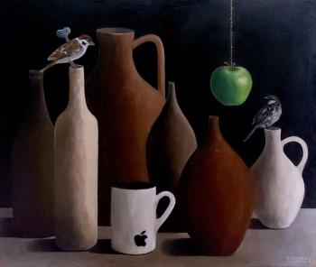 Apple and sparrow & apple and sparrow. Popova Tatyana