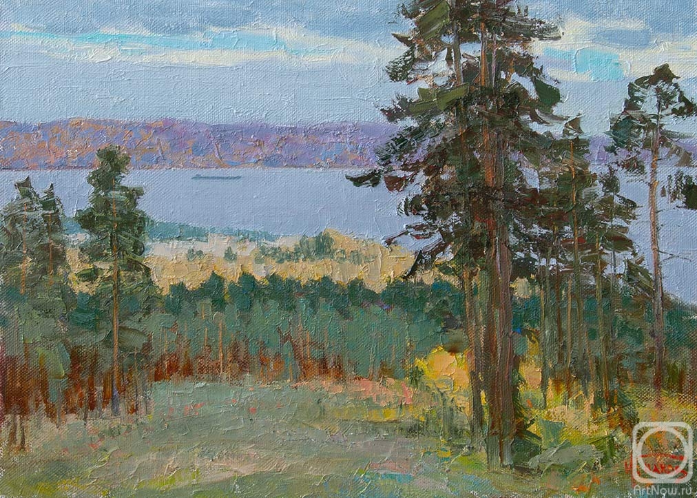 Panov Igor. Pines of the autumn Volga