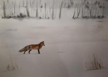 Fox mouse (Winter Hunting). Durandin Viktor