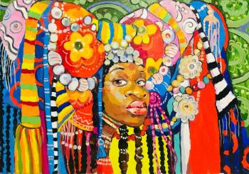 African bride (African Girl). Zakharova Anastasiya