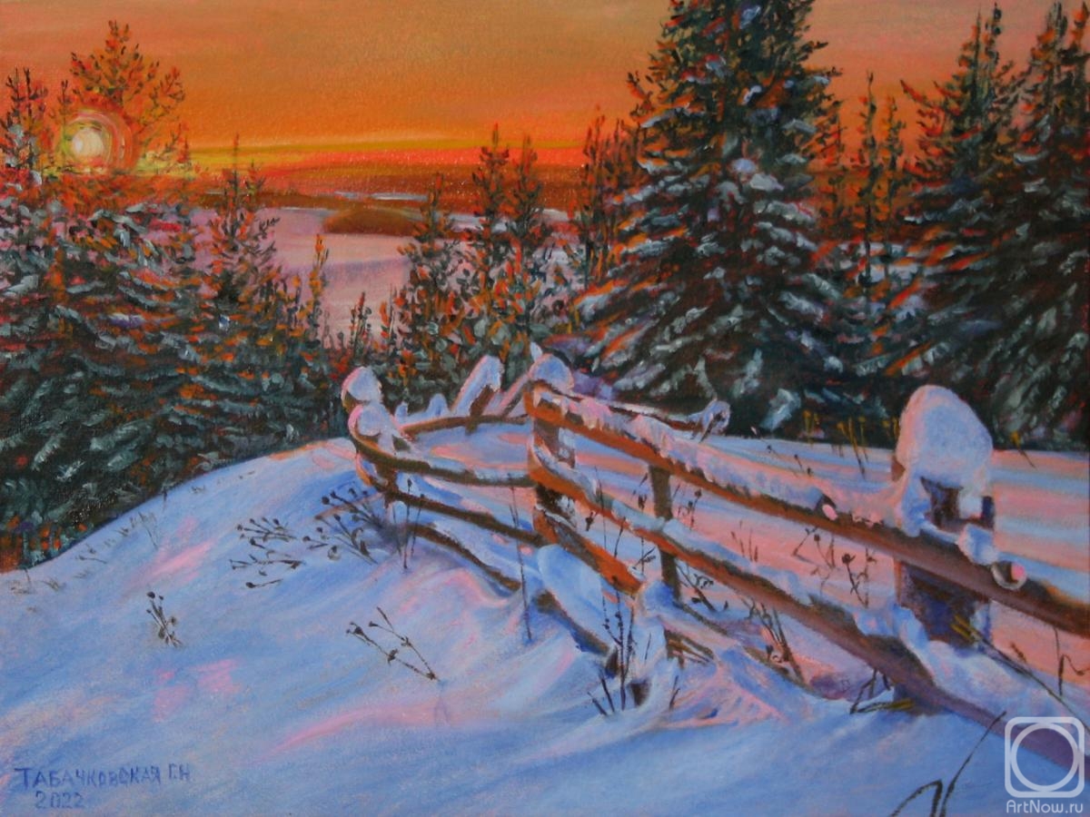 Kudryashov Galina. Winter light. Away from the bustle