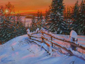 Winter light. Away from the bustle (Winter Bustle). Kudryashov Galina