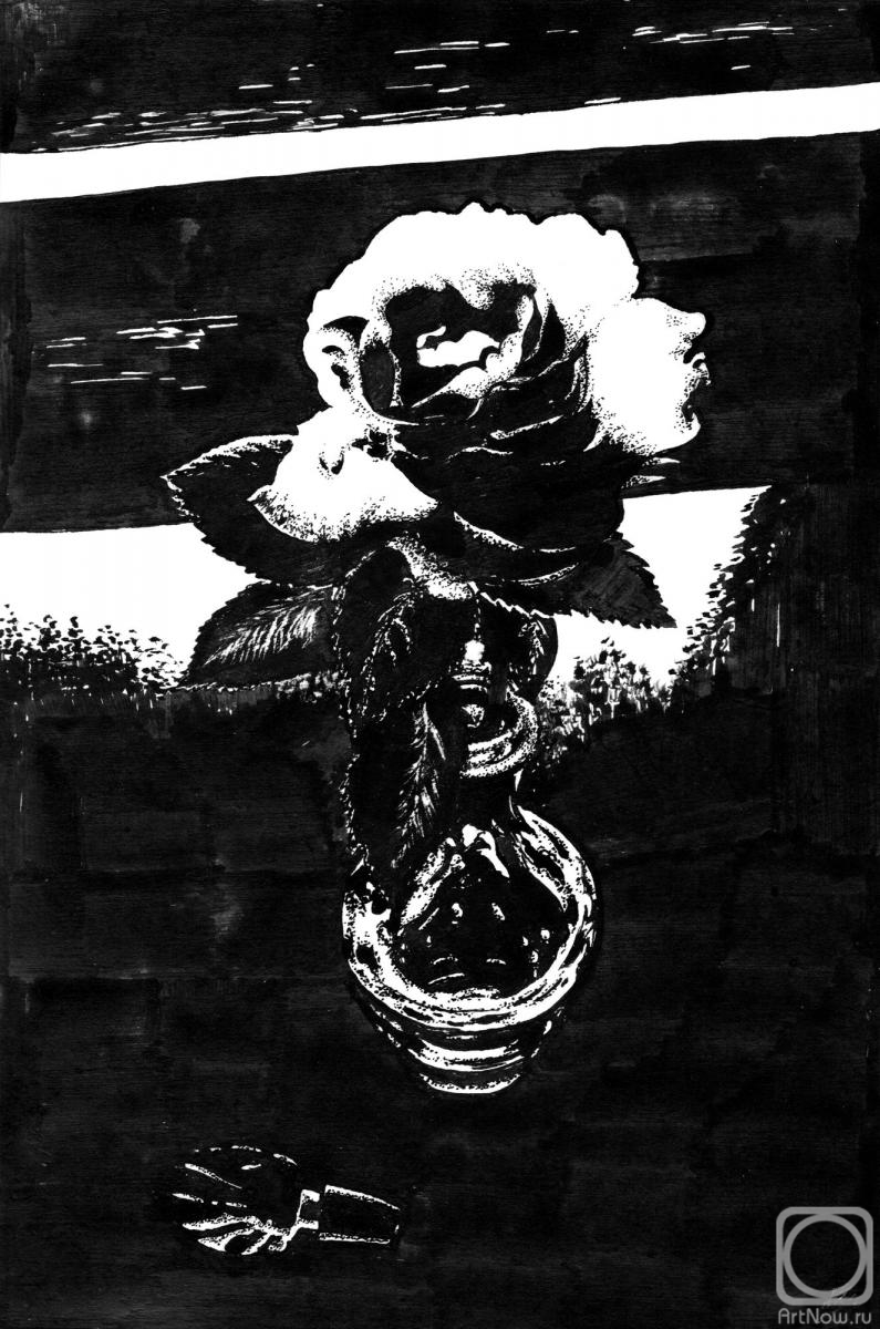 Abaimov Vladimir. Rose in black