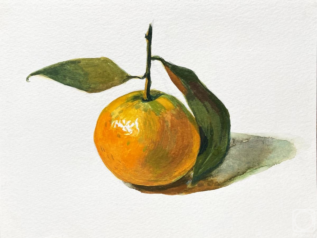 Lebedeva (Finyutina) Nataliya. Tangerine on a twig