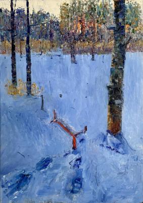 In the winter forest (Colorful Impressionism). Voloshin Nikita