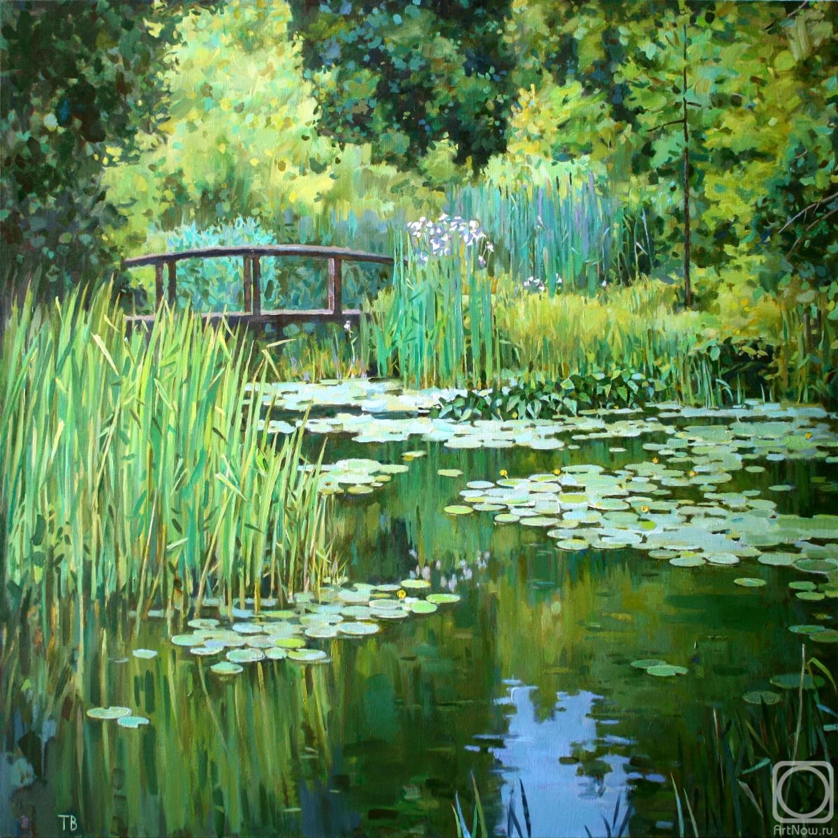Taranov Viacheslav. Pond with water lilies