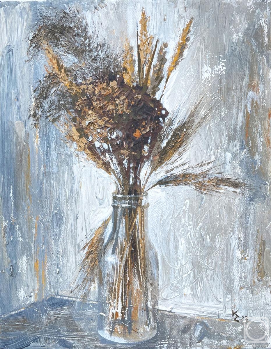 Сухоцветы 1» картина Копелиович Милады (холст, акрил) — купить на ArtNow.ru