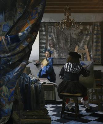 Copy of Vermeer's The Art of Painting