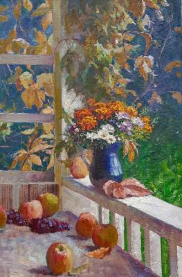 AUTUMN IS IN CHARGE OF MY GARDEN (Buy Oil Painting Garden). Ryzhenko Vladimir
