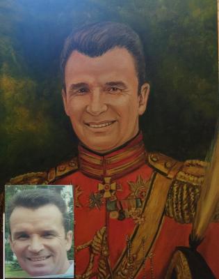 Portrait oil painting from photo. Spirkova Lyubow