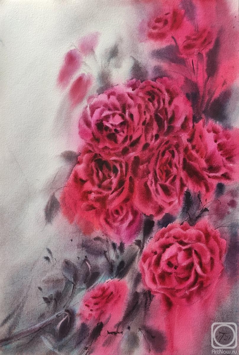 Pronina Irina. Scarlet roses