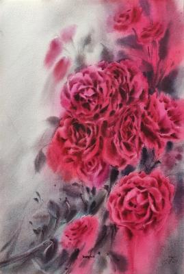 Scarlet roses. Pronina Irina