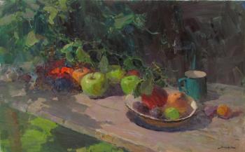 Apples on the table (Rustic Garden). Makarov Vitaly