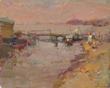 Summer evening on the Volga (Sketch With Nature). Makarov Vitaly