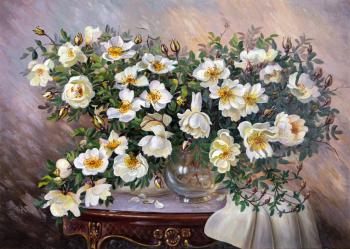 White rosehip (Antique Table). Ivanov Vladimir