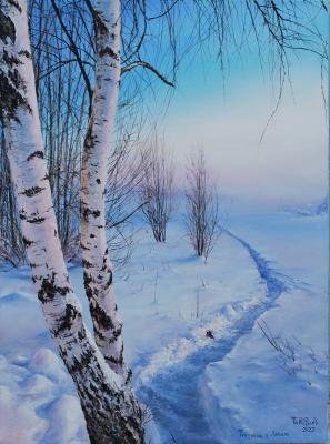 The path to January (Walk In The Winter Forest). Vokhmin Ivan
