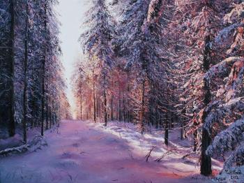 Dawn in the forest. Vokhmin Ivan