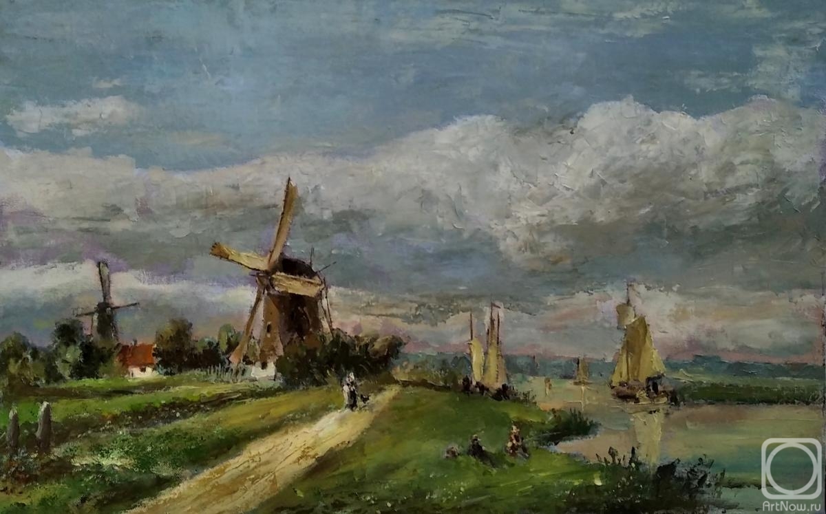 Borisov Mikhail. Dutch landscape