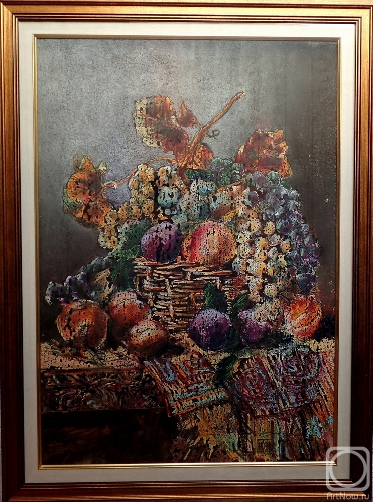 Borisov Mikhail. Fruit basket on the table