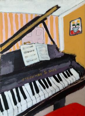 Purple piano