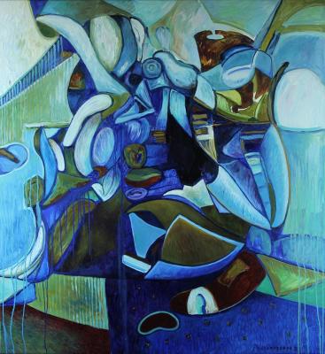 Painting I love blue. Podgaevskaya Marina