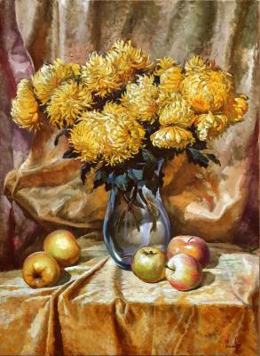 Chrysanthemums contain the mystery of the sphinx, In proud flowers charisma conquers. Bespalov Igor
