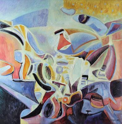 Painting Composition #44 (Lilac). Podgaevskaya Marina