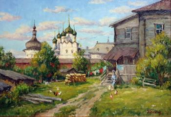 Summer day. Suzdal courtyard