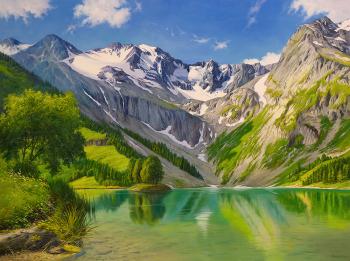 Landscape with mountains. Zhaldak Edward