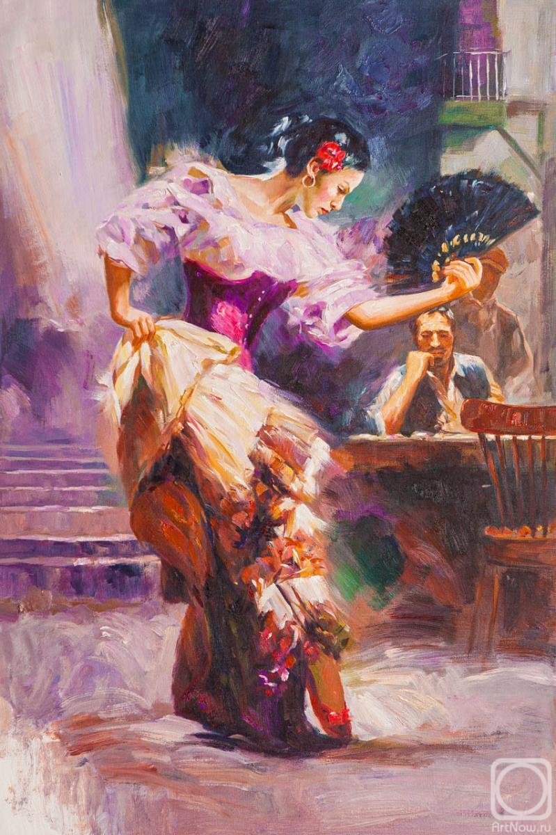 Kamskij Savelij. Copy of the painting of Pino Denis. Dancer