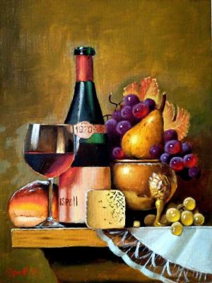 Wine and cheese. Orlov Ilya