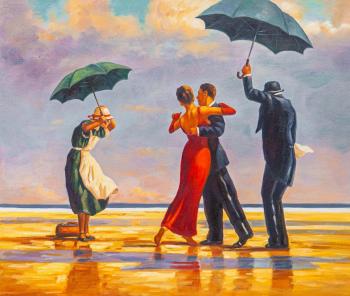 A copy of Jack Vettriano's. The Singing Butler