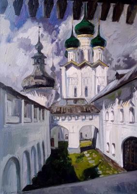 Before the storm. Rostov Kremlin (Painting Thunderstorm). Gerasimova Natalia