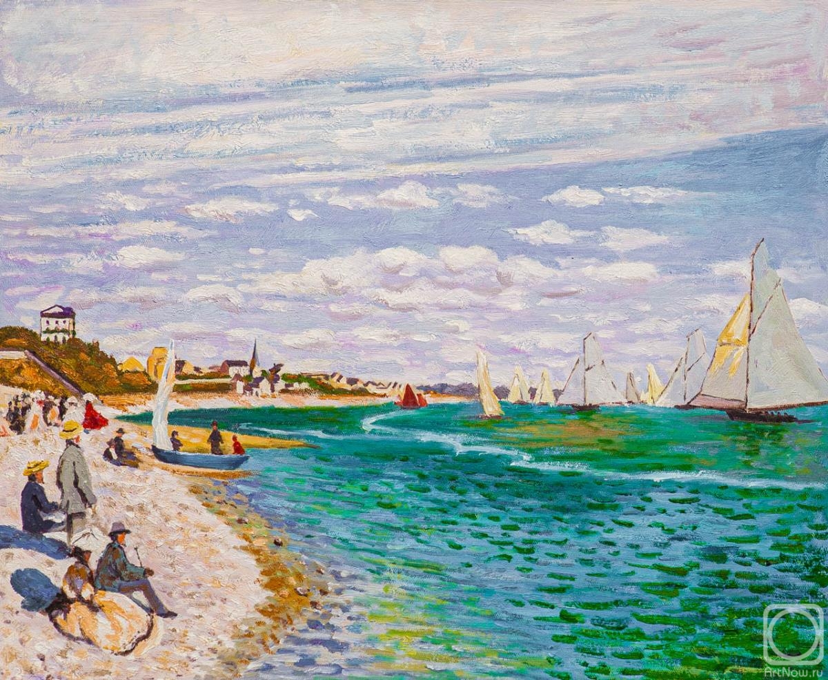 Kamskij Savelij. A copy of Claude Monet's painting. Regatta in Saint-Address