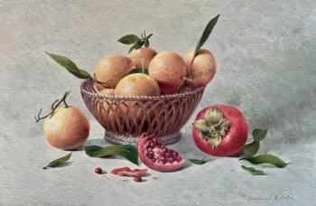 Still life (A Bowl Of Fruit). Gribennikov Vasily