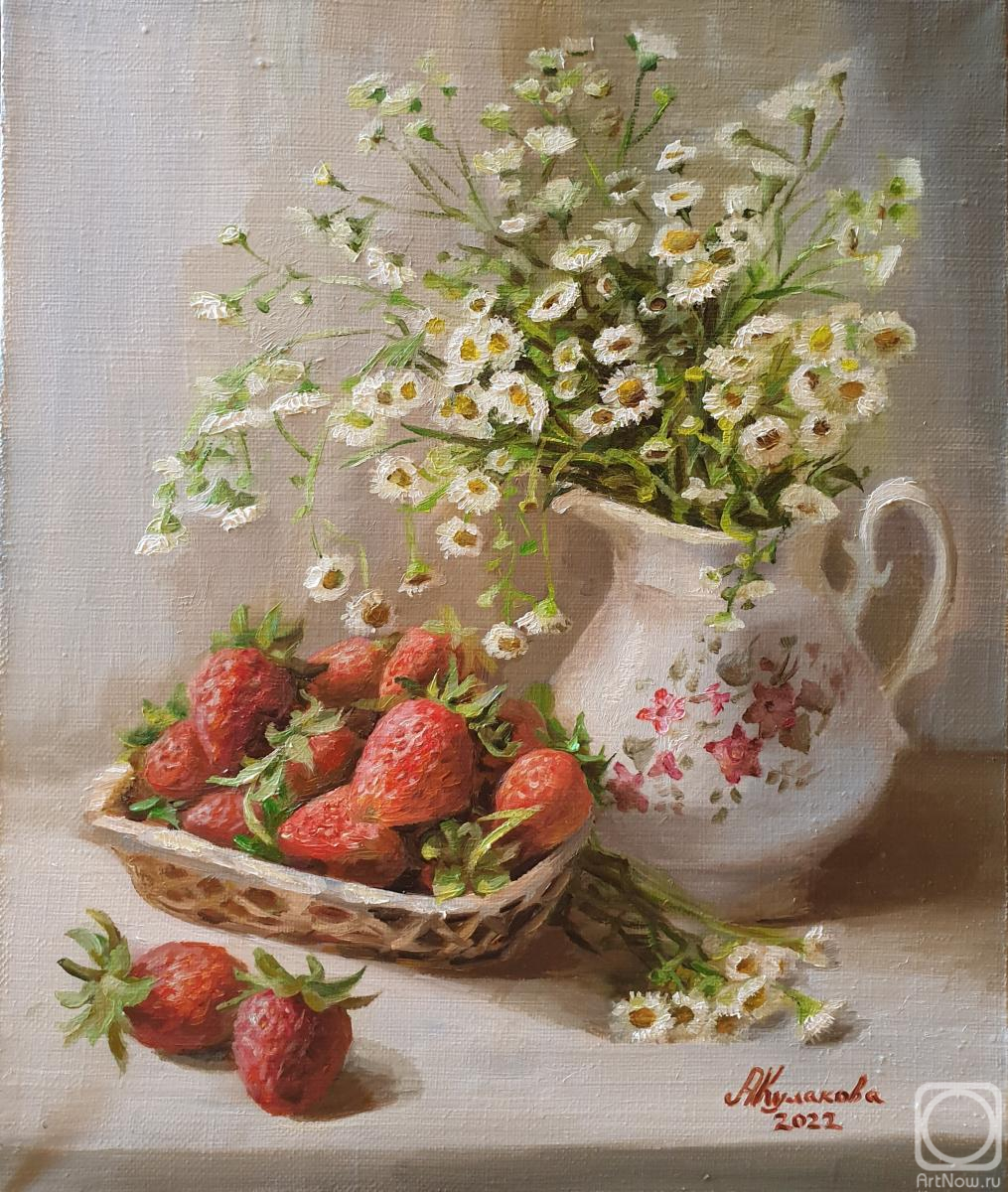 Kulakova Aleksandra. Stillife with strawberry