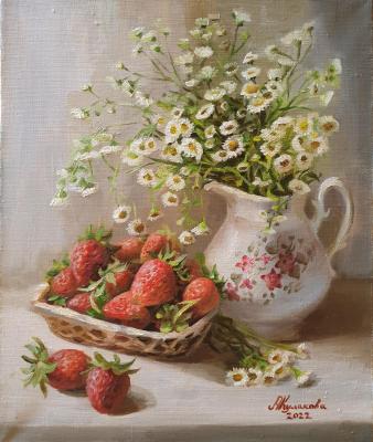 Stillife with strawberry (Artpainting). Kulakova Aleksandra