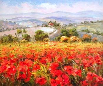 Field (Flowering Poppies 2). Minaev Sergey