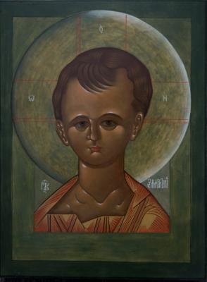The image of Baby Christ Immanuel (Tempera). Kozlova Maria