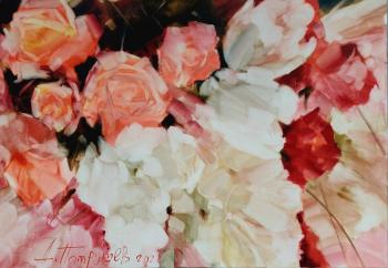 Roses, tulips, carnation flower. Patrushev Dmitry