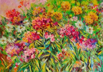 Phlox and daisies. Kruglova Svetlana