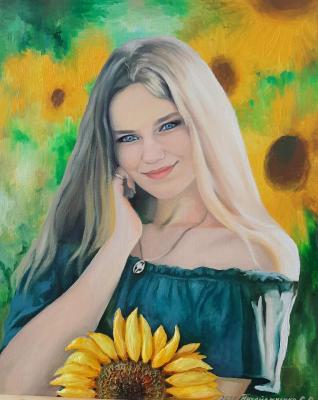Oil portrait by photo to order. Mihaylichenko Svetlana